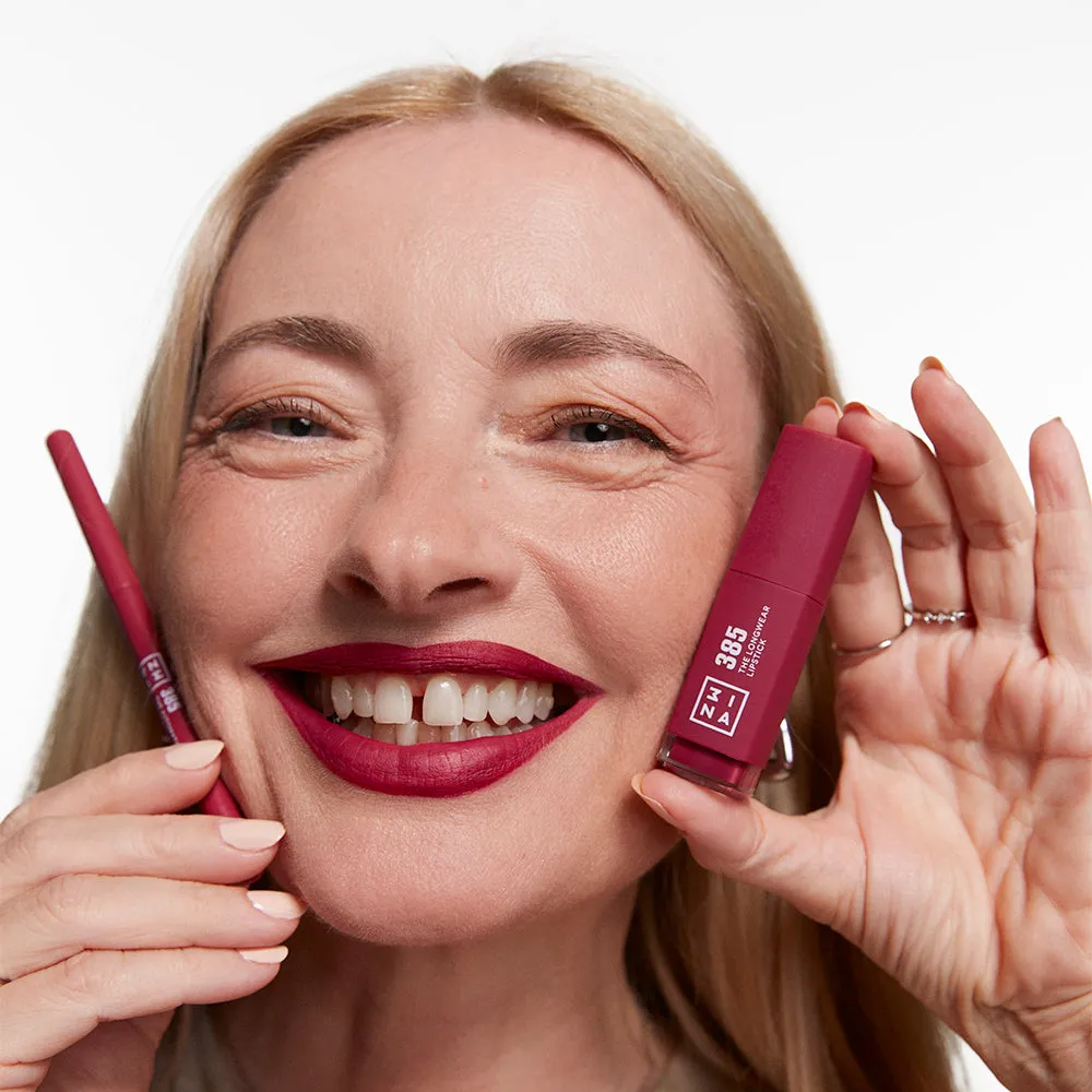 3INA The Longwear Lipstick 385 rouge à lèvres mat 12H