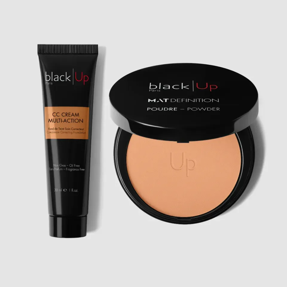 Black Up Duo Teint Naturel CC cream et poudre mat unifiant