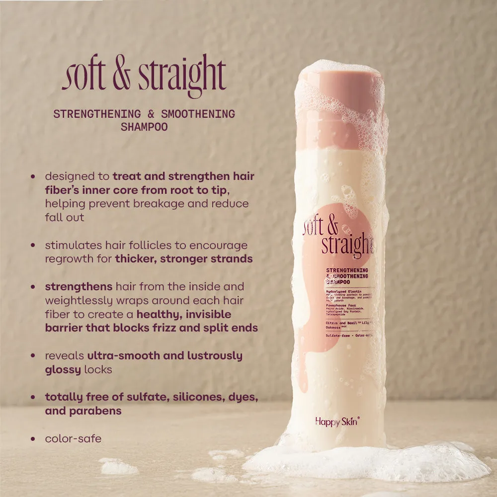 Happy Skin Soft & Straight shampoing lissant sans sulfates
