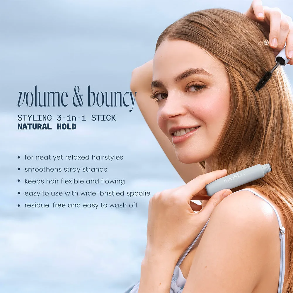 Happy Skin Hair Styling 3-in-1 Stick stick tenue naturelle
