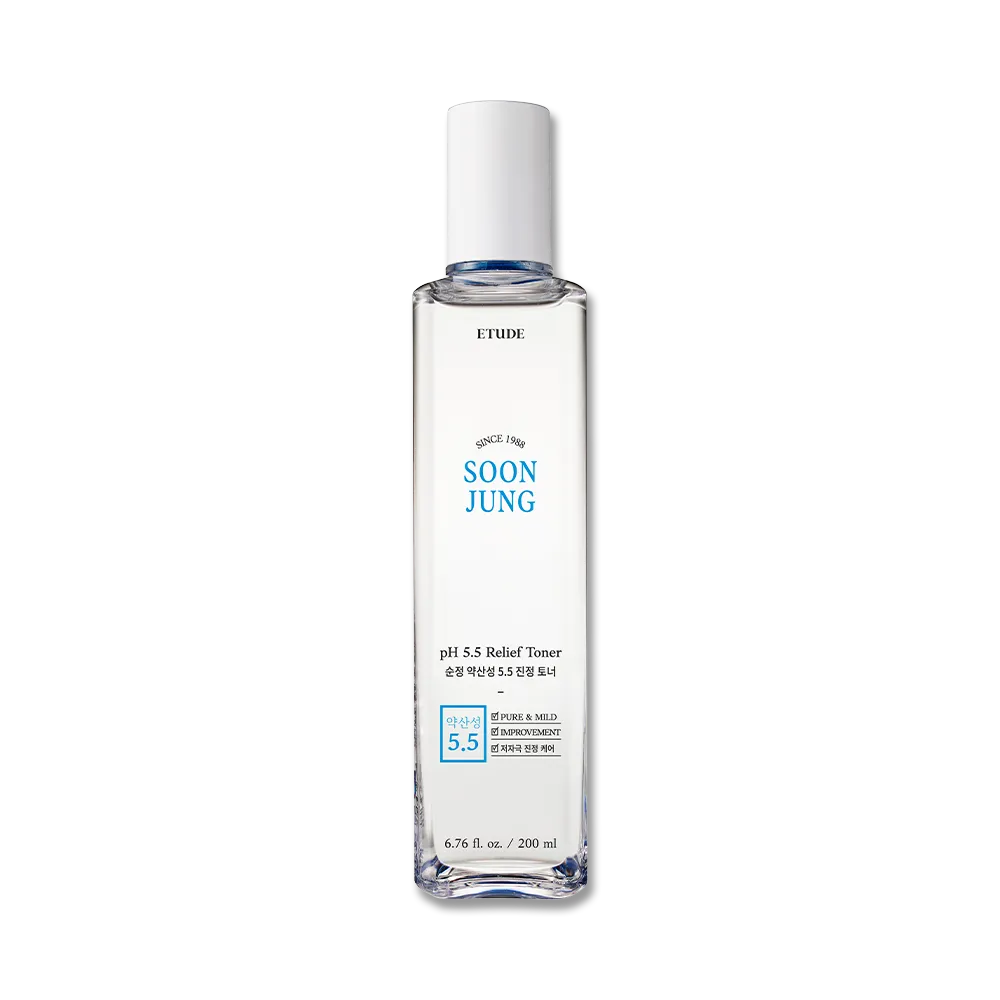 ETUDE Soonjung pH 5.5 Relief Toner lotion tonique 200ml apaisante