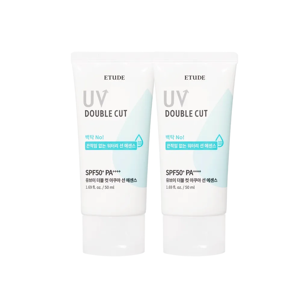 ETUDE UV Double Cut Aqua Sun Essence solaire 2x50ml SPF50+