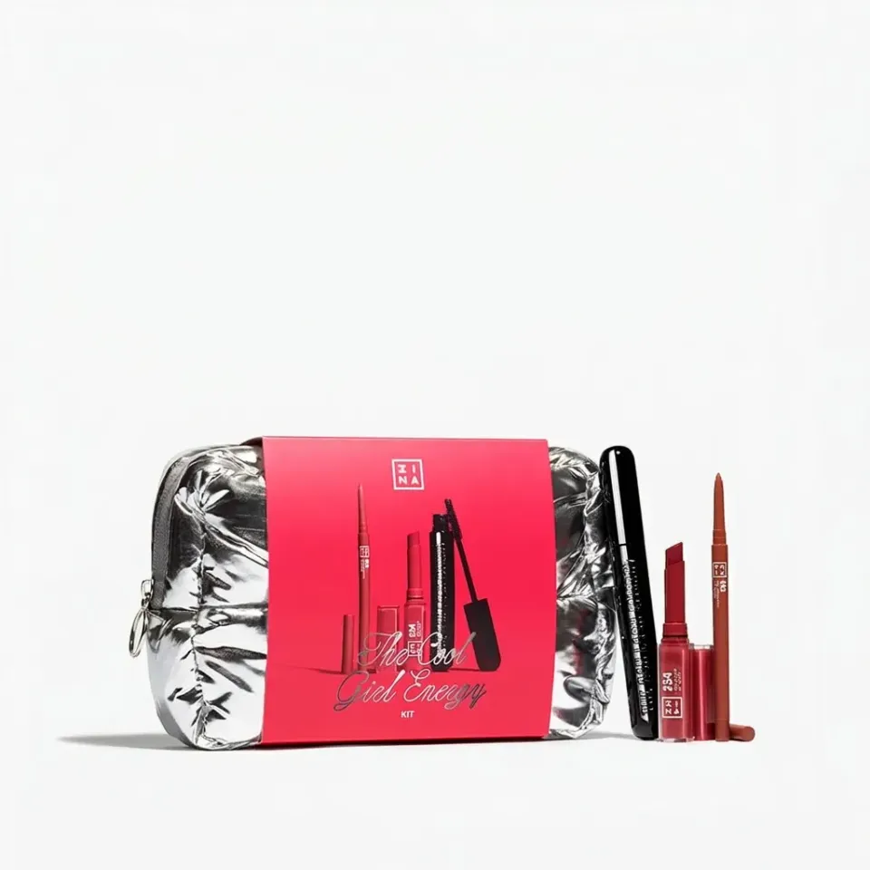 3INA Cool Girl Energy Kit mascara + levres trousse