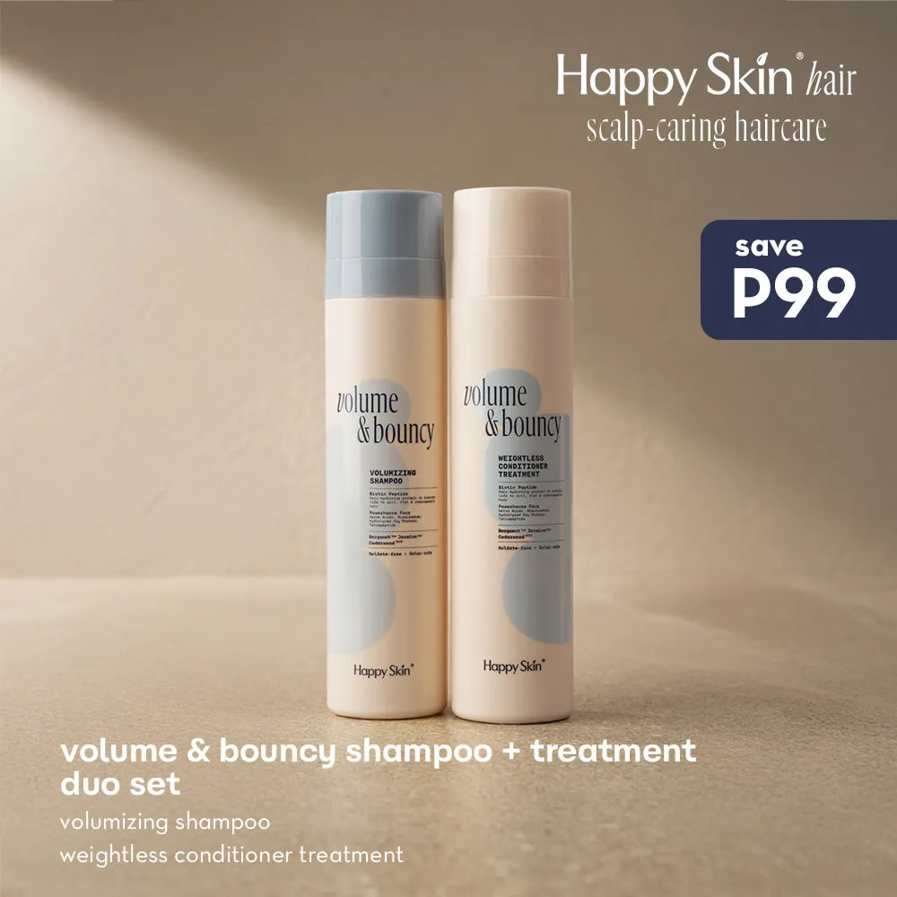 Happy Skin Hair Volume & Bouncy duo shampooing + soin