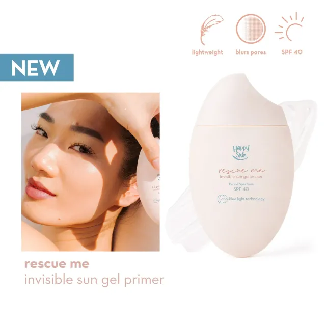 Happy Skin Rescue Me Invisible Sun Gel Primer base SPF 40 invisible