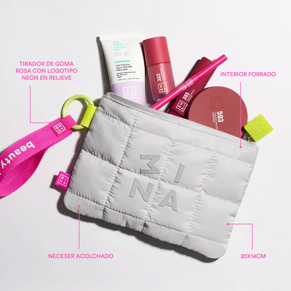 3INA Get It All In Pocket pochette nylon matelassée 20x14
