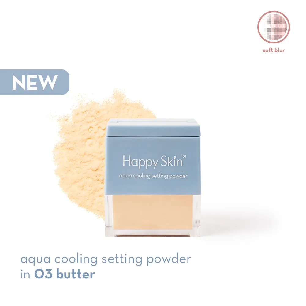 Happy Skin Dew Aqua poudre fixante fraîche semi-mate