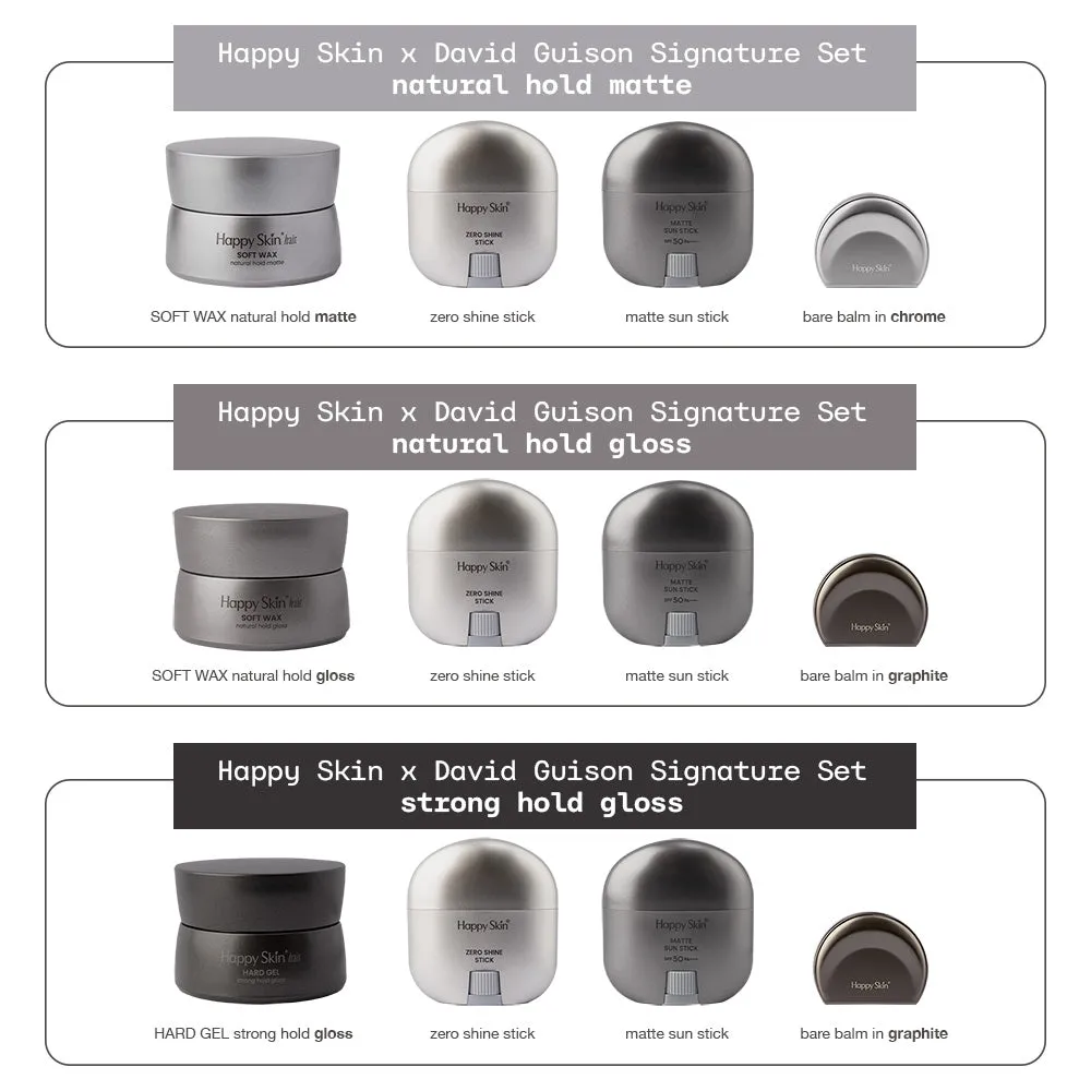 Happy Skin x David coffret Graphite brillant 5 pièces