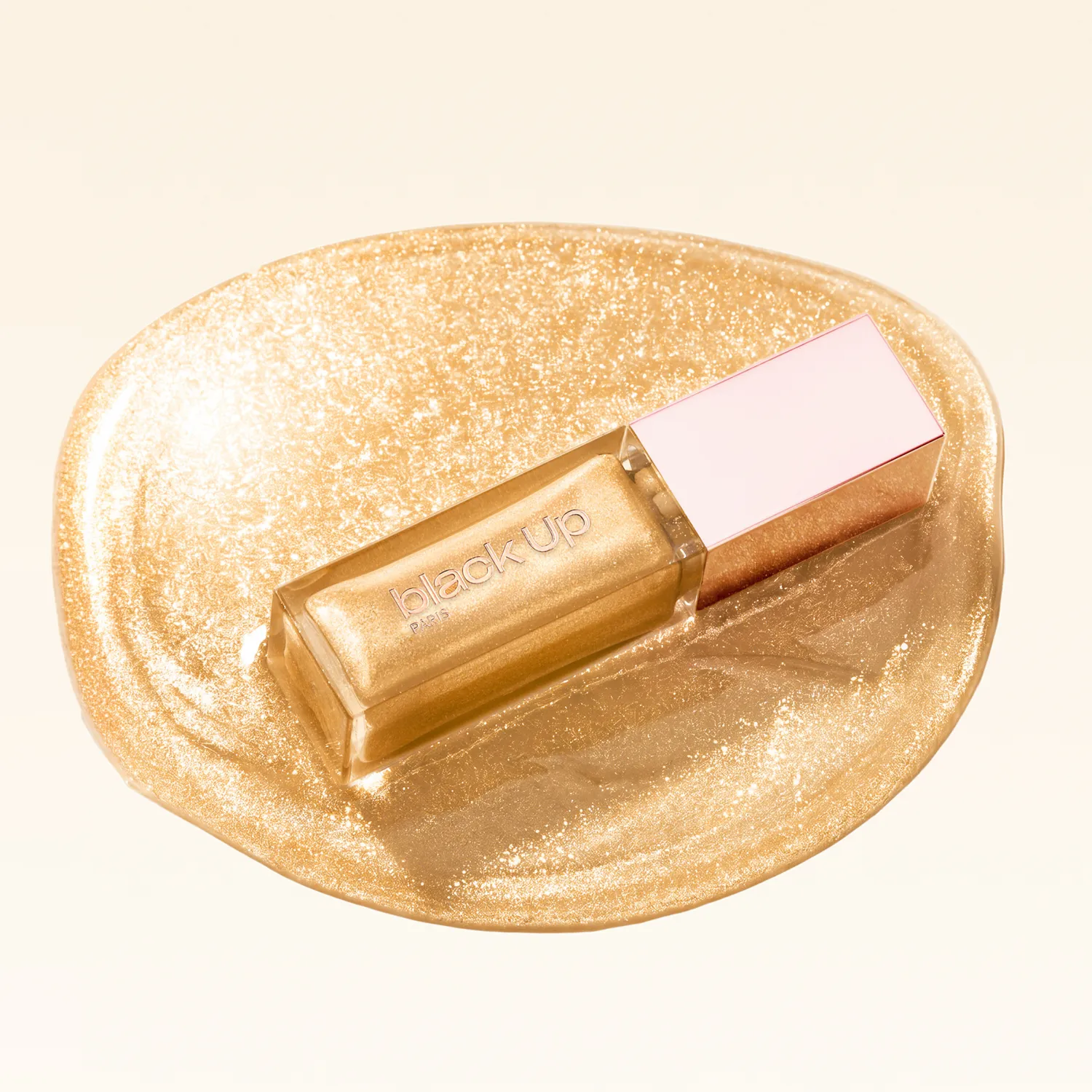 Black Up Glowry Lip Oil gloss huile 24k doré scintillant