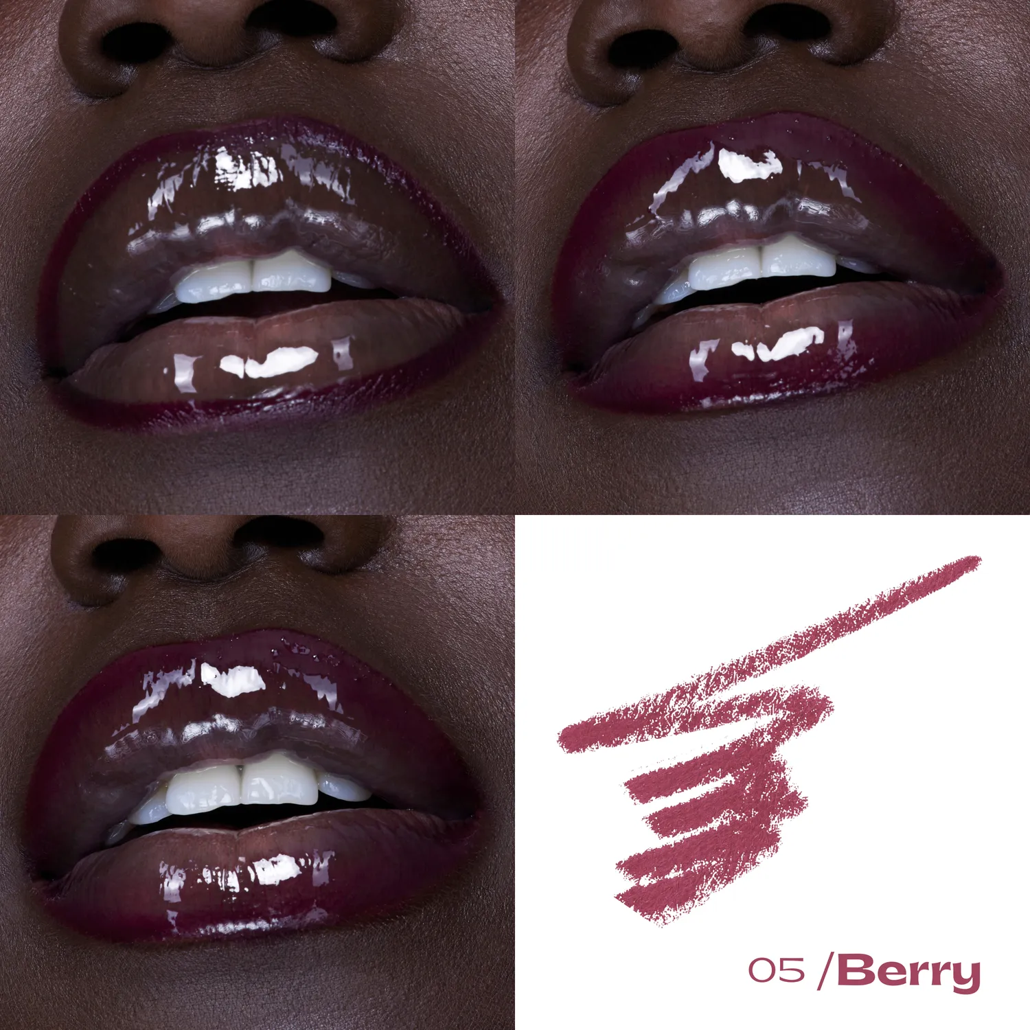 Black Up Lip Locker Berry crayon lèvres mat