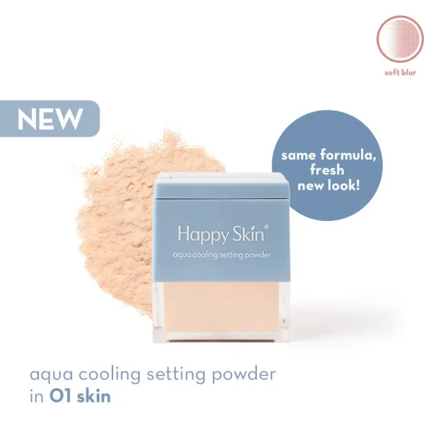 Happy Skin Dew Aqua poudre fixante fraîche semi-mate