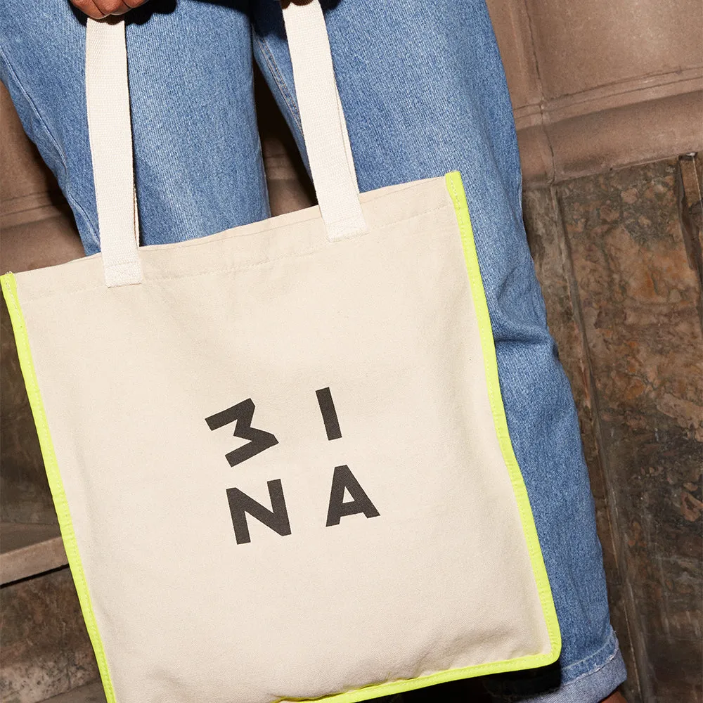 3INA The Tote Bag sac coton réutilisable format essentiel
