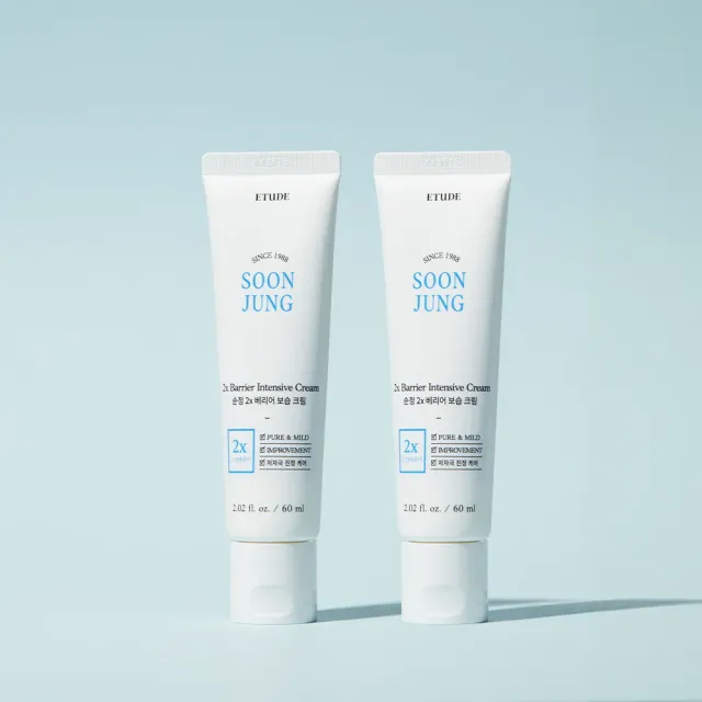ETUDE SoonJung Barrier Intensive Cream Duo 2x60ml sensible