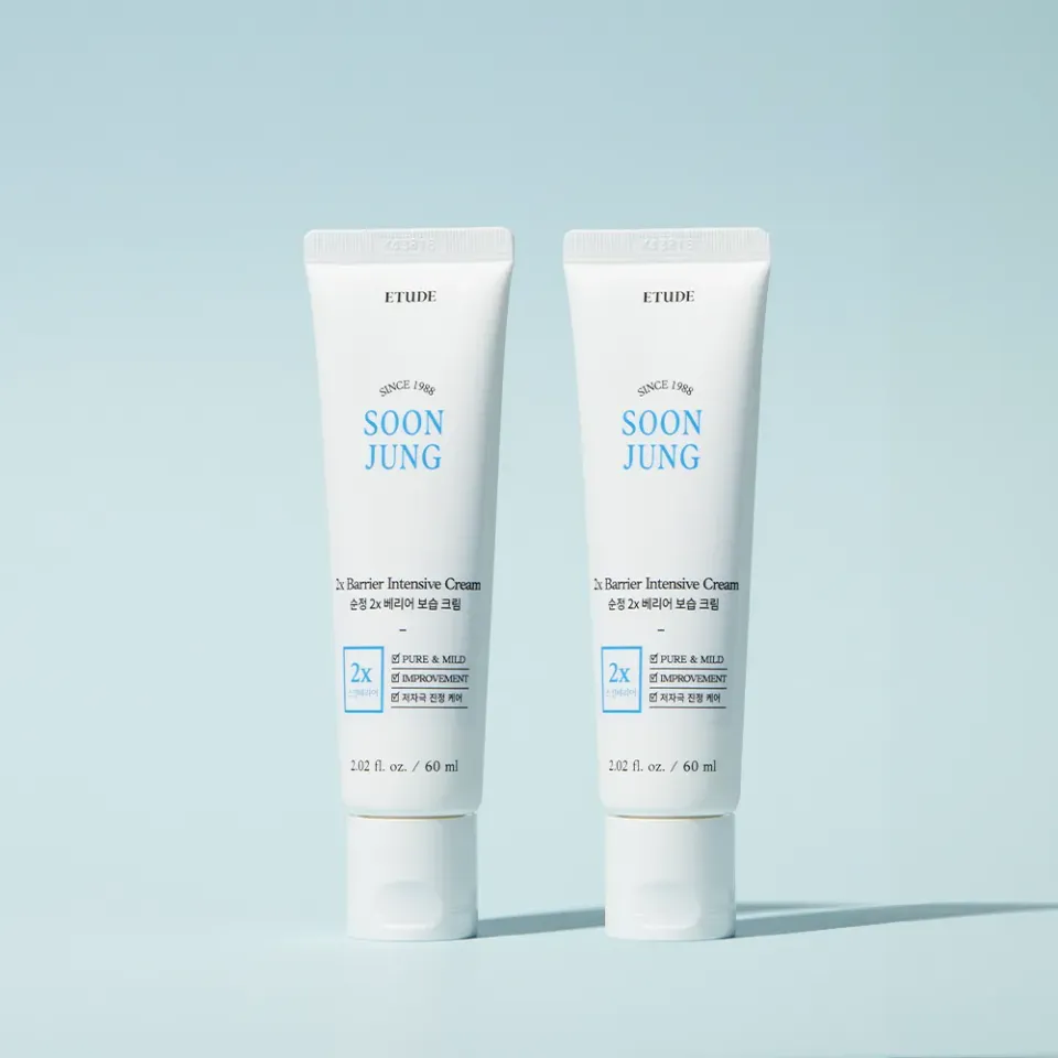 ETUDE SoonJung Barrier Intensive Cream Duo 2x60ml sensible