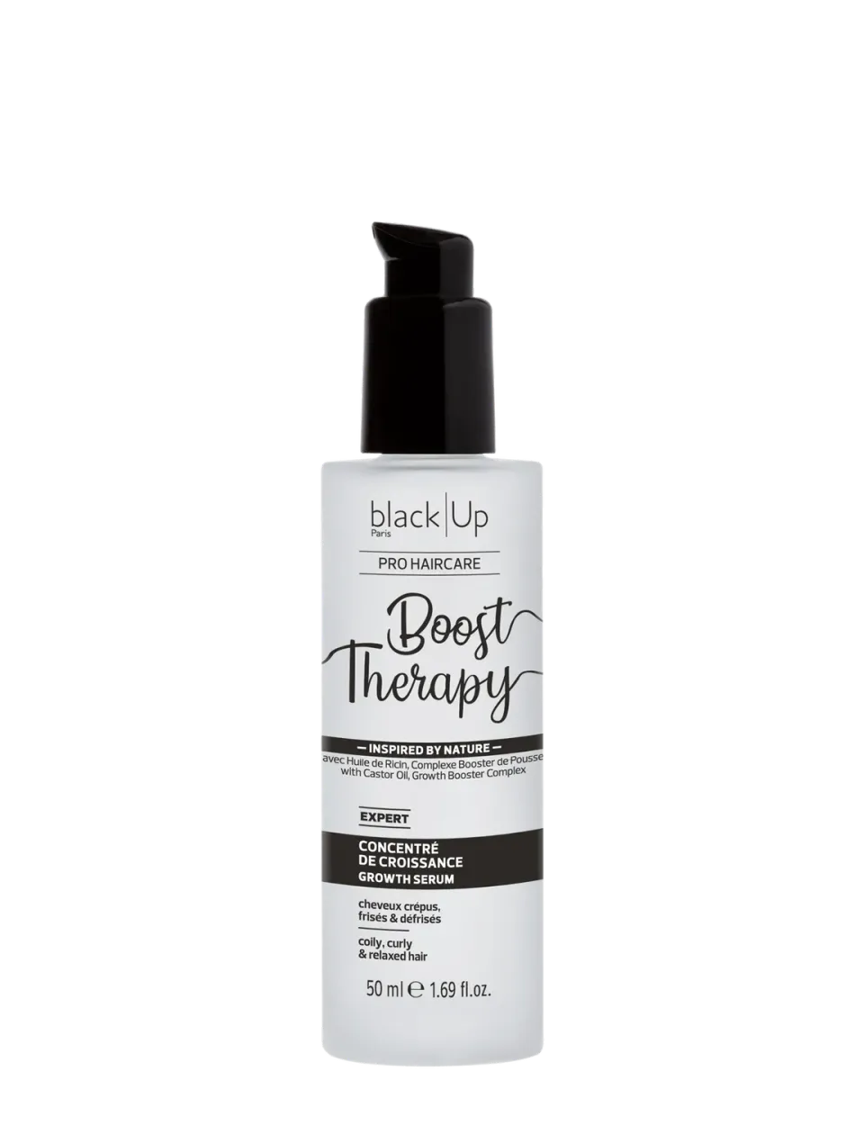 Black Up Boost Therapy concentré croissance huile ricin