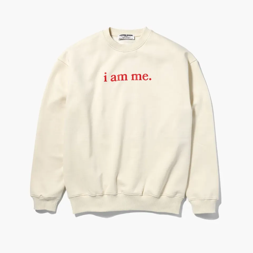 Jones Road I Am Me Crew sweat Cream M coton doux