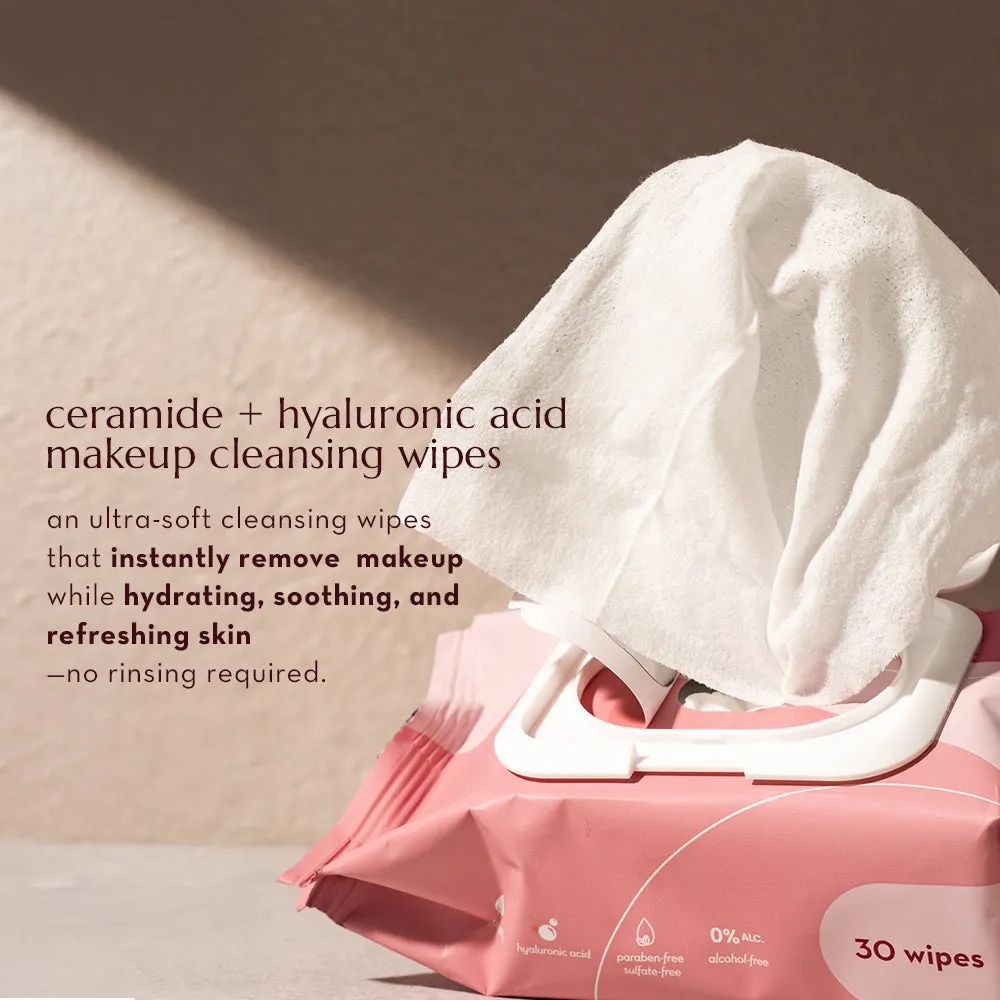 Happy Skin Ceramide lingettes démaquillantes hydratantes