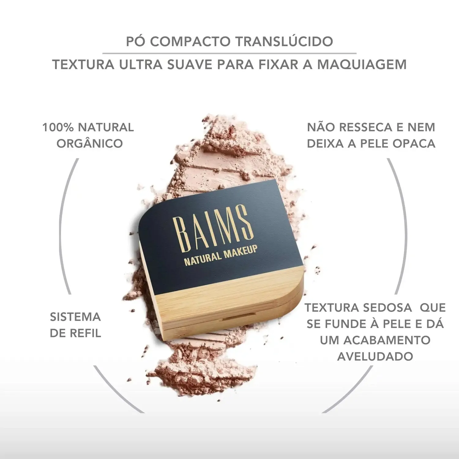 Baims Poudre Translúcido Mineral poudre 10 Crystal velouté