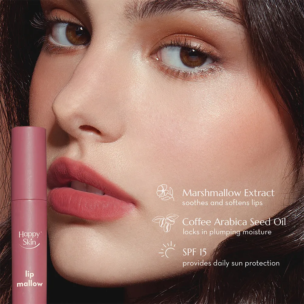 Happy Skin Lip Mallow mousse lèvres Cinnamon mat SPF15