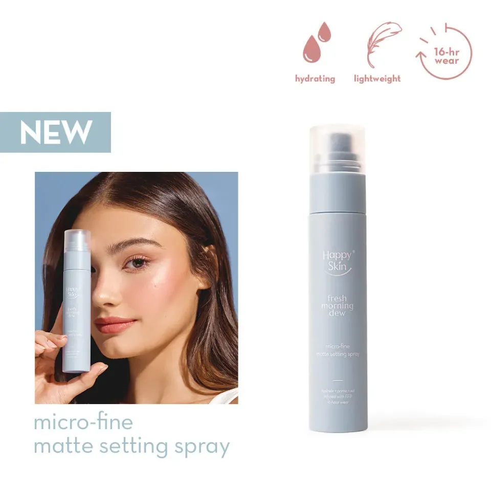 Happy Skin Fresh Morning Dew spray fixateur mat waterproof