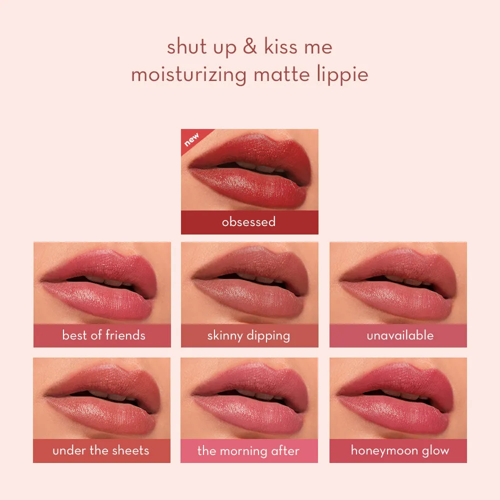 Happy Skin Shut Up and Kiss Me rouge à lèvres Obsessed mat