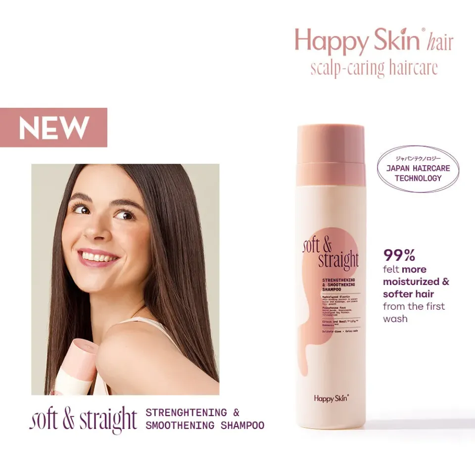 Happy Skin Soft & Straight shampoing lissant sans sulfates