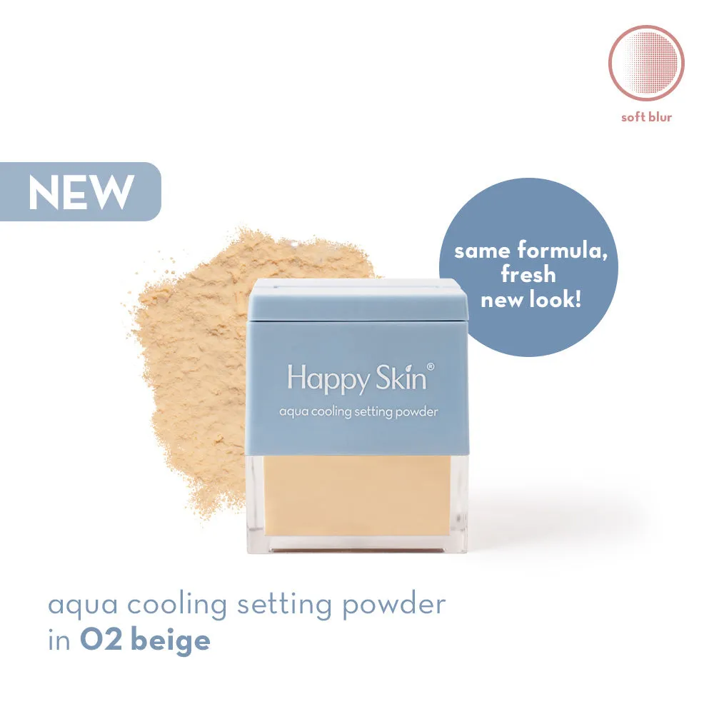 Happy Skin Dew Aqua poudre fixante fraîche semi-mate