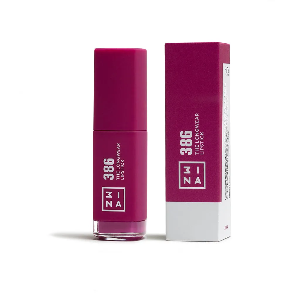 3INA The Longwear Lipstick 386 rouge à lèvres liquide mat 12h