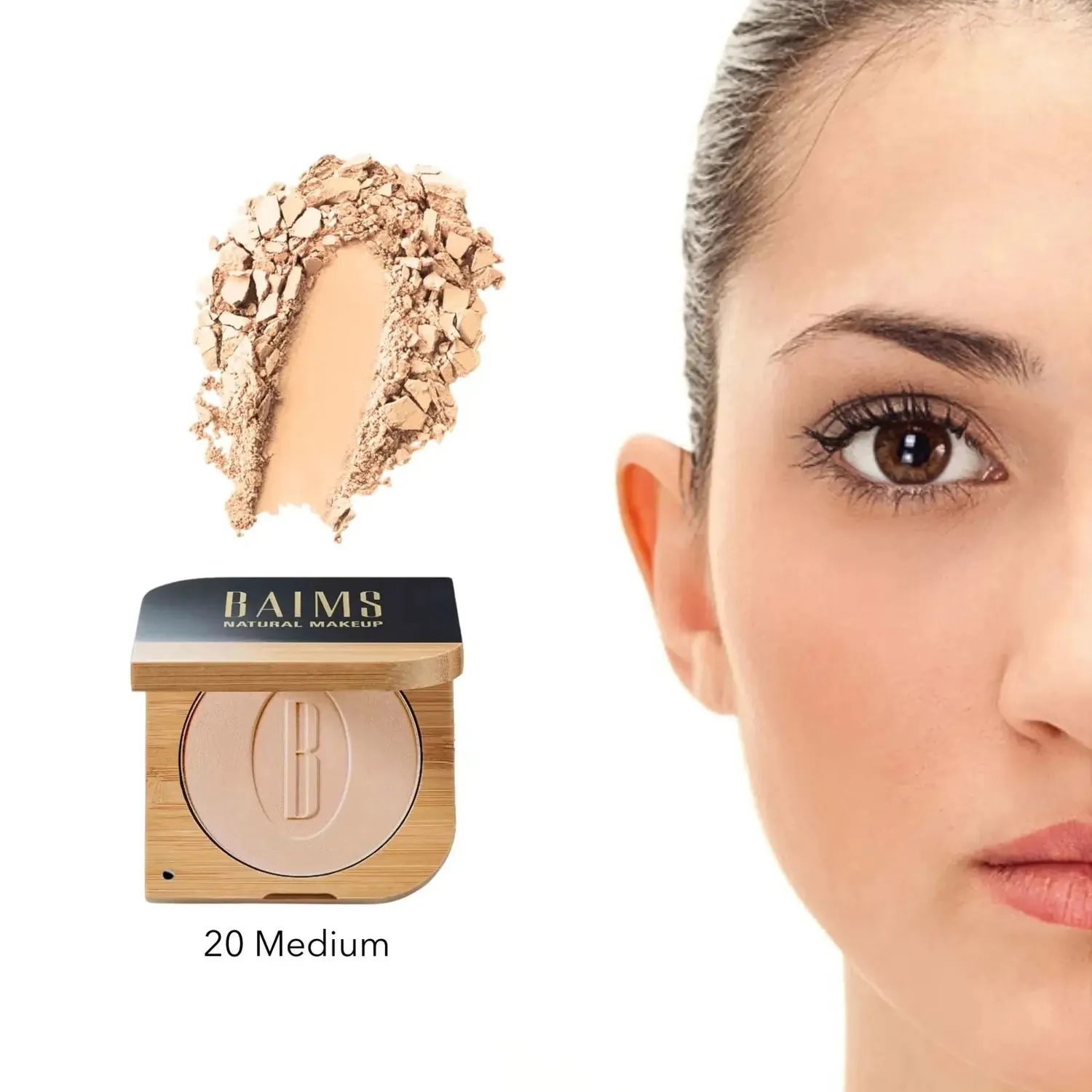 Baims Organic Cosmetics Poudre Minérale Compacte 10 Light