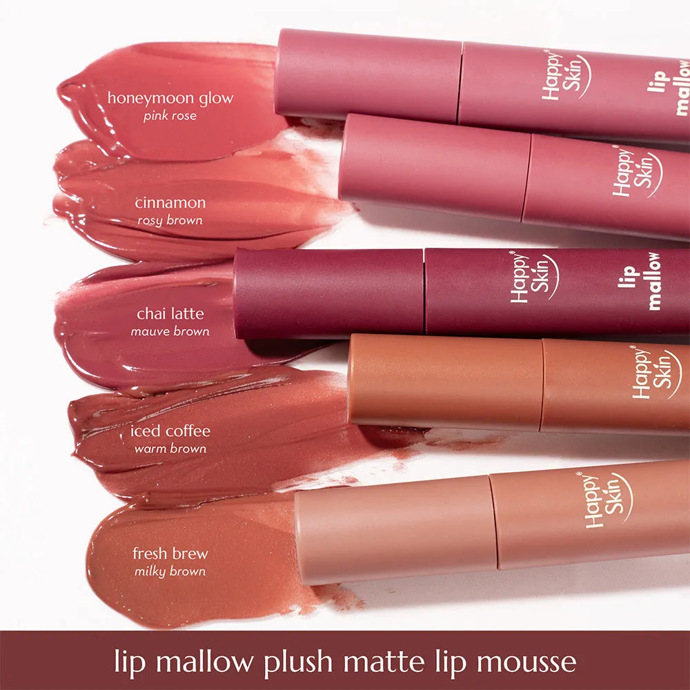 Happy Skin Lip Mallow mousse lèvres Cinnamon mat SPF15