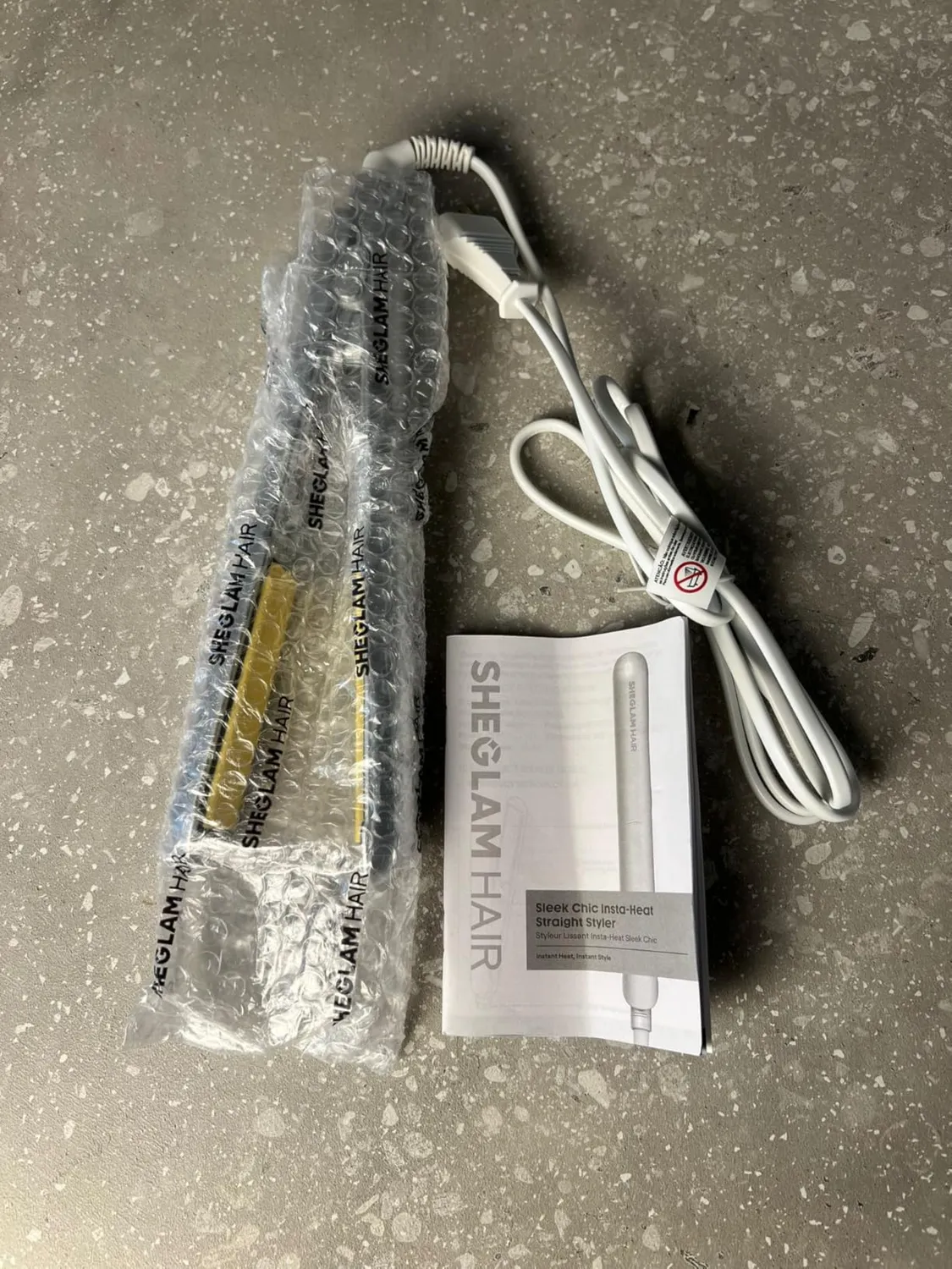 SHEGLAM Lisseur Boucleur 2-en-1 25mm ions négatifs