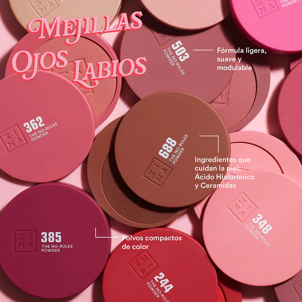 3INA The No-Rules Powder 688 poudre blush modulable