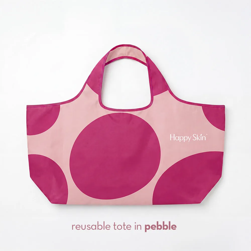 Happy Skin Tote Bag cabas réutilisable Pebbles léger