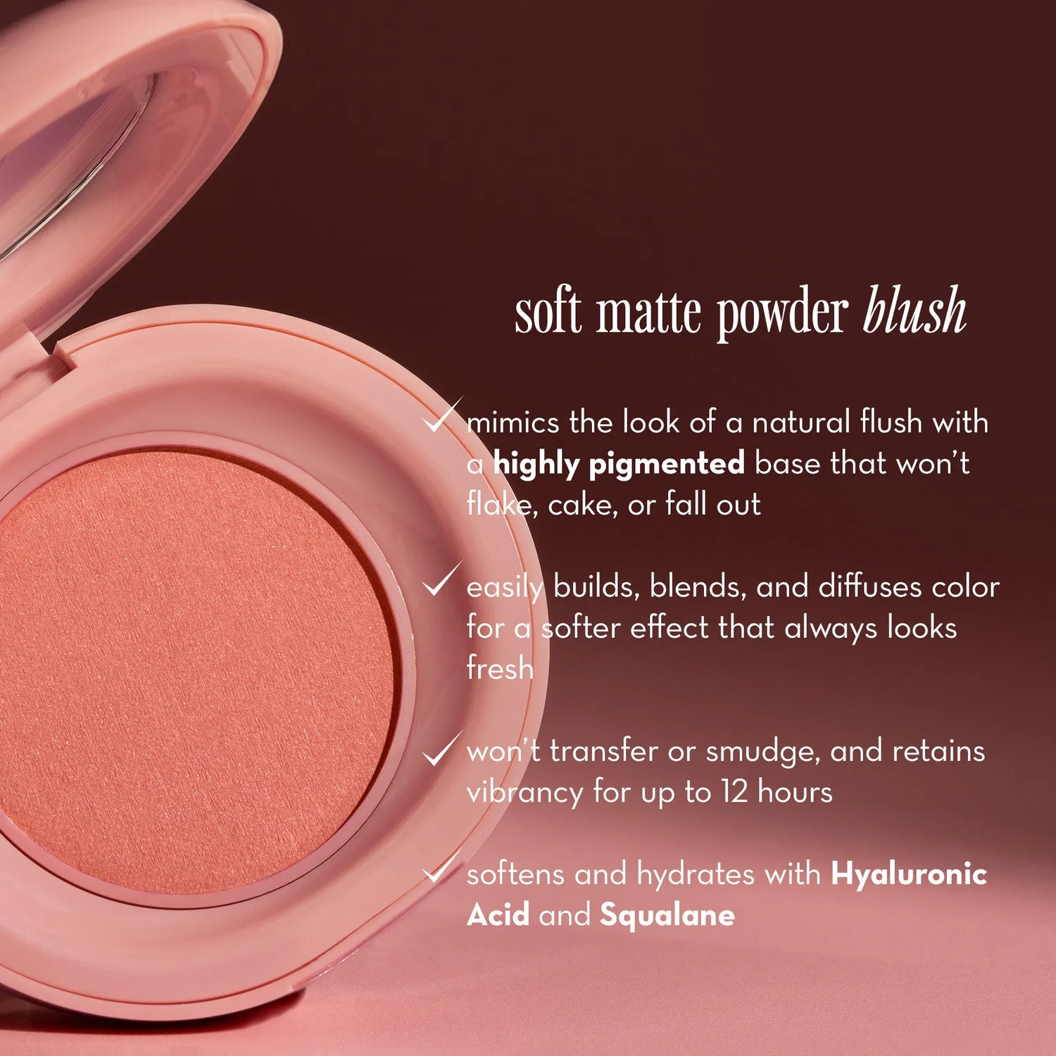 Happy Skin Second Skin Soft Matte blush poudre Blissful Bronze 12h