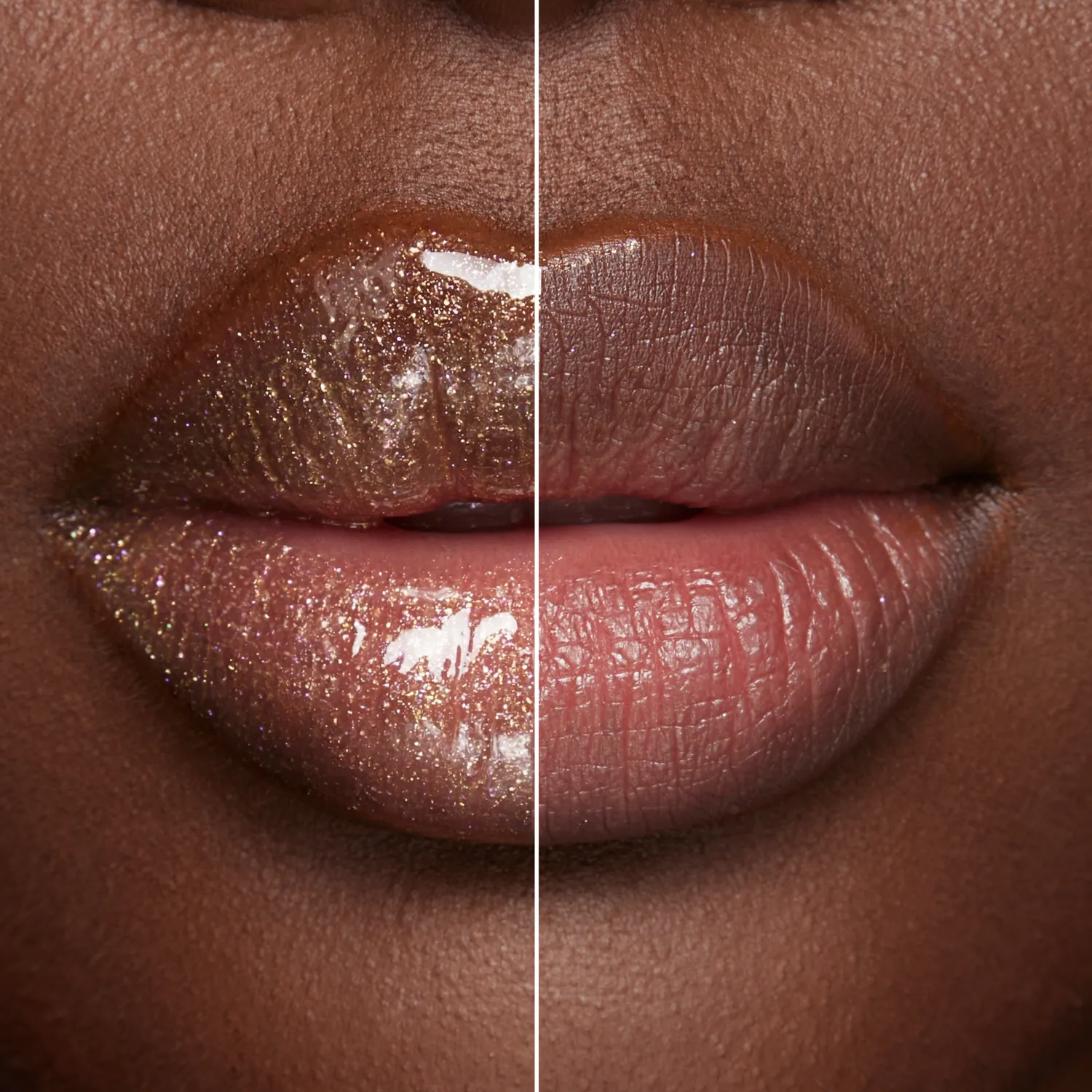 Black Up Glowry Lip Oil gloss huile 24k doré scintillant