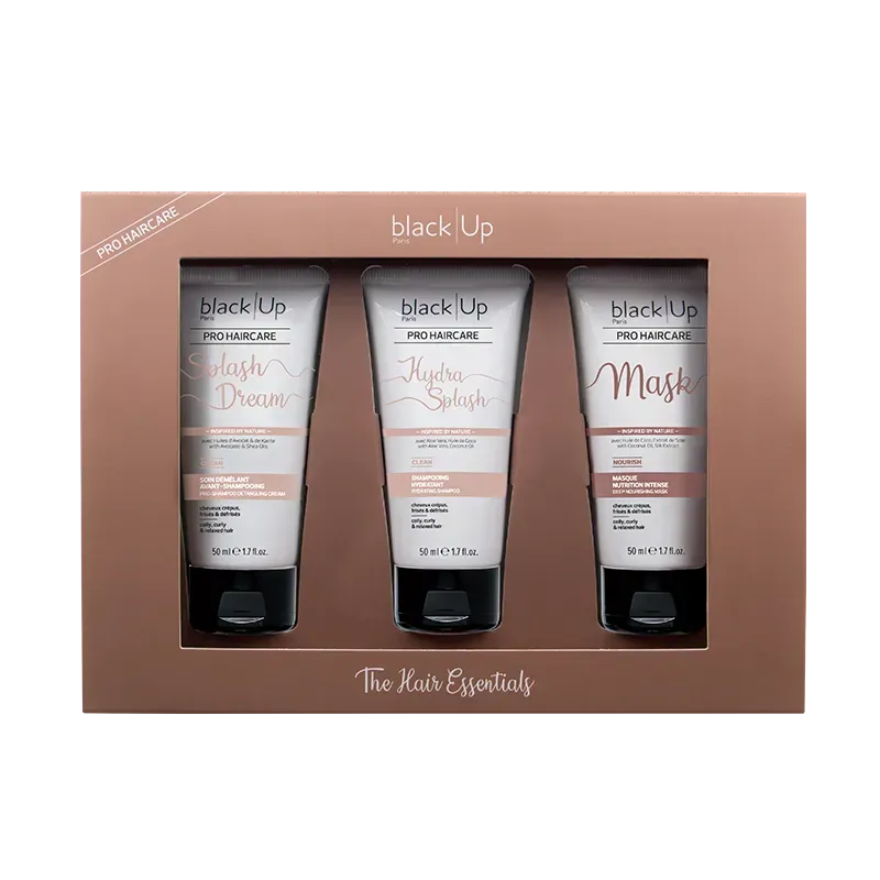 Black Up The Hair Essentials coffret 3 soins cheveux