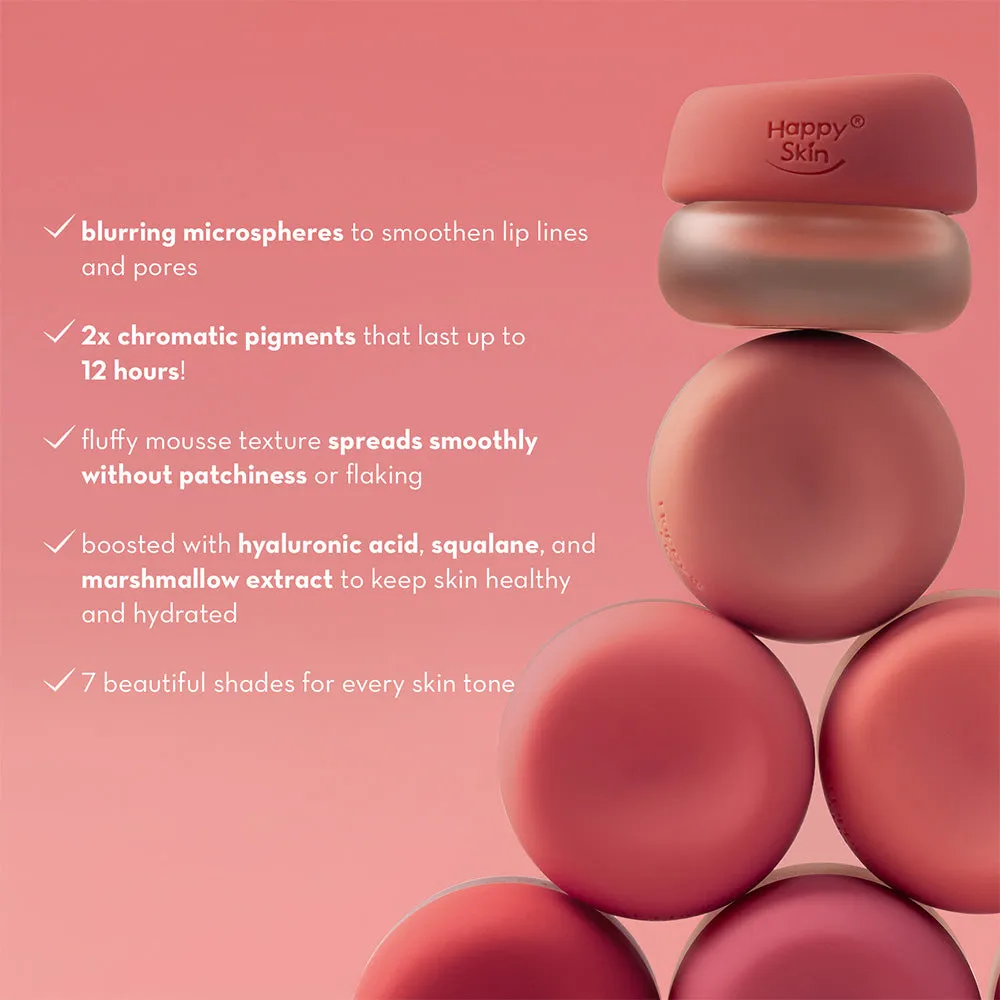 Happy Skin Mallow Pot fard lèvres joues Pink Marshmallow mat