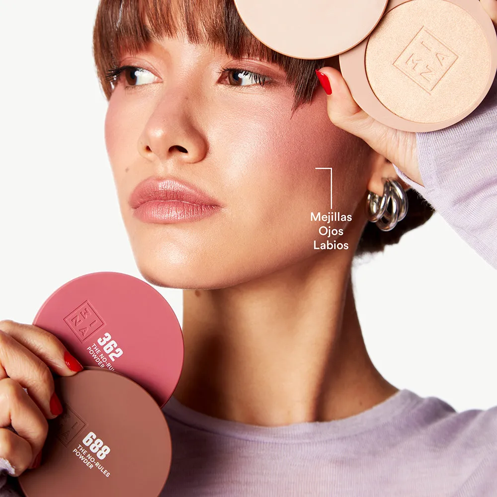 3INA The No-Rules Powder 688 poudre blush modulable