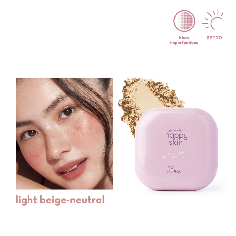 Happy Skin Weightless poudre compacte Light Beige Neutral SPF20
