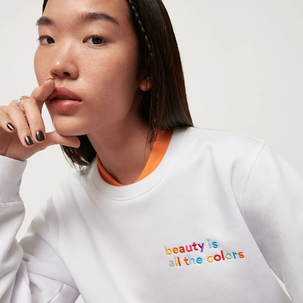 3INA Sudadera sweat coton bio broderie All The Colours unisexe