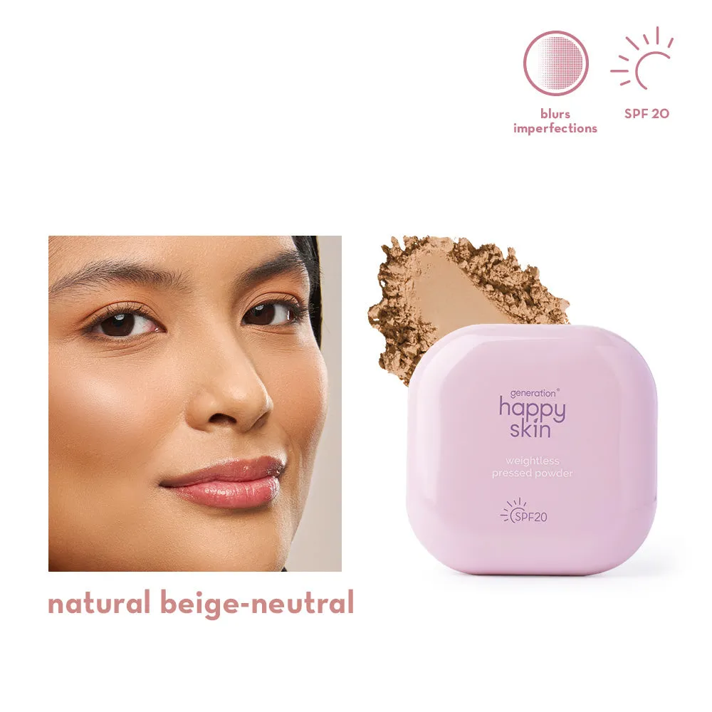 Happy Skin Weightless poudre compacte Light Beige Neutral SPF20