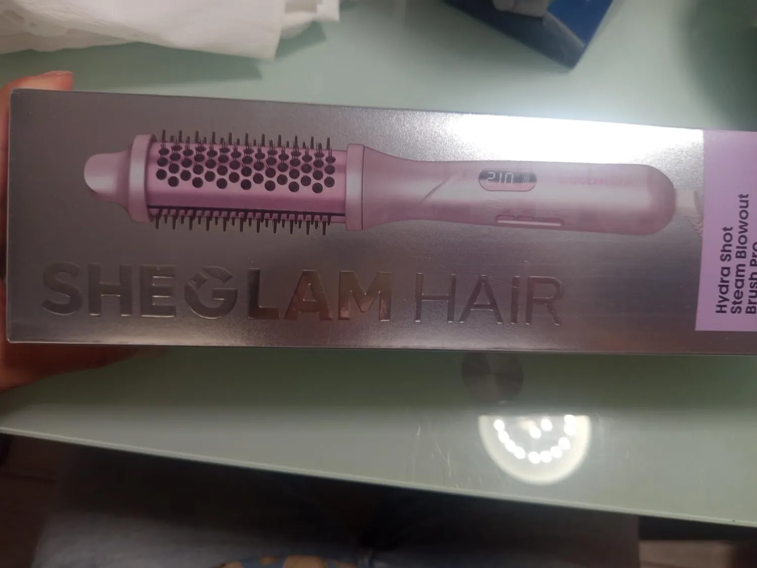 SHEGLAM Brosse Thermique Vapeur brosse 38 mm 4-en-1 lissante