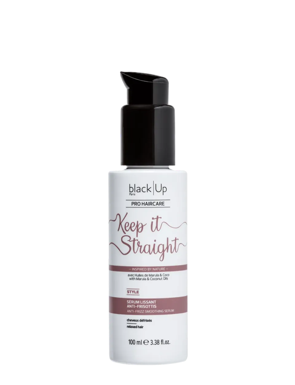 Black Up Keep It Straight sérum lissant anti-frisottis protection chaleur