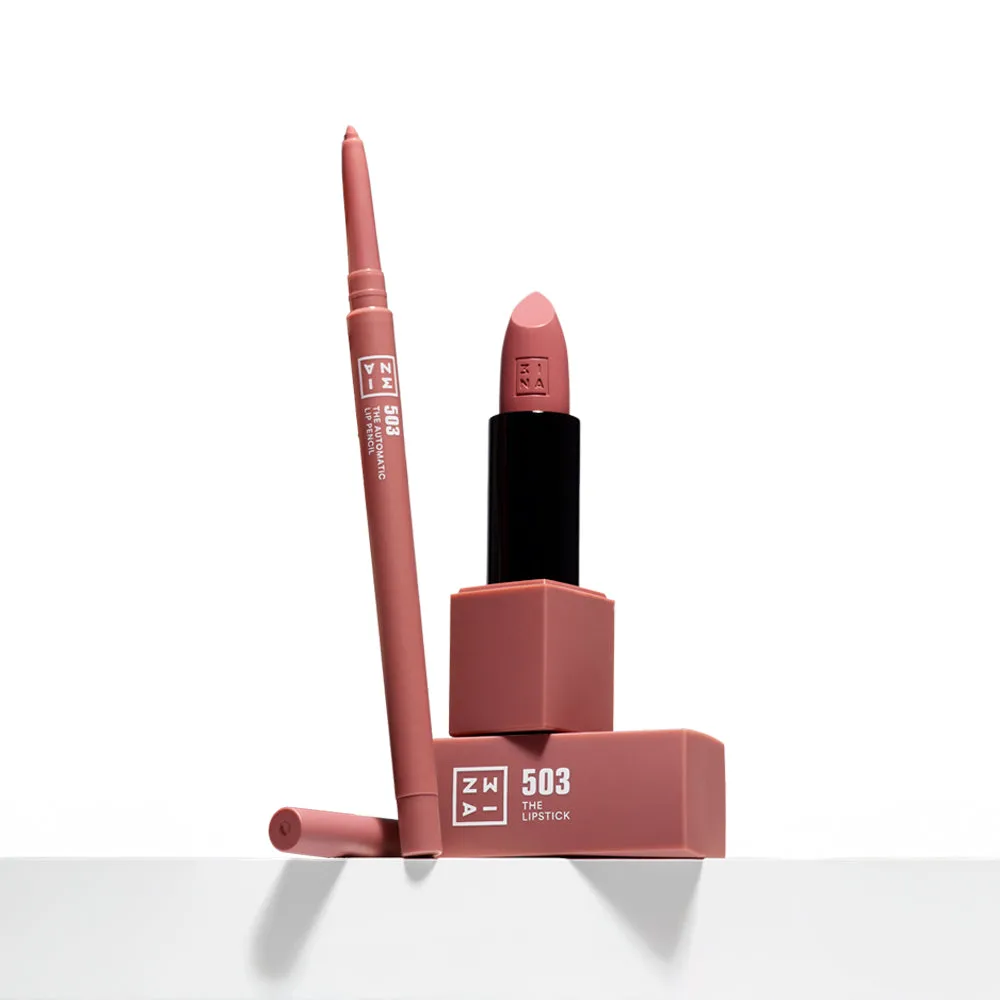 3INA For Everyone lip duo rouge 503 nude rosé