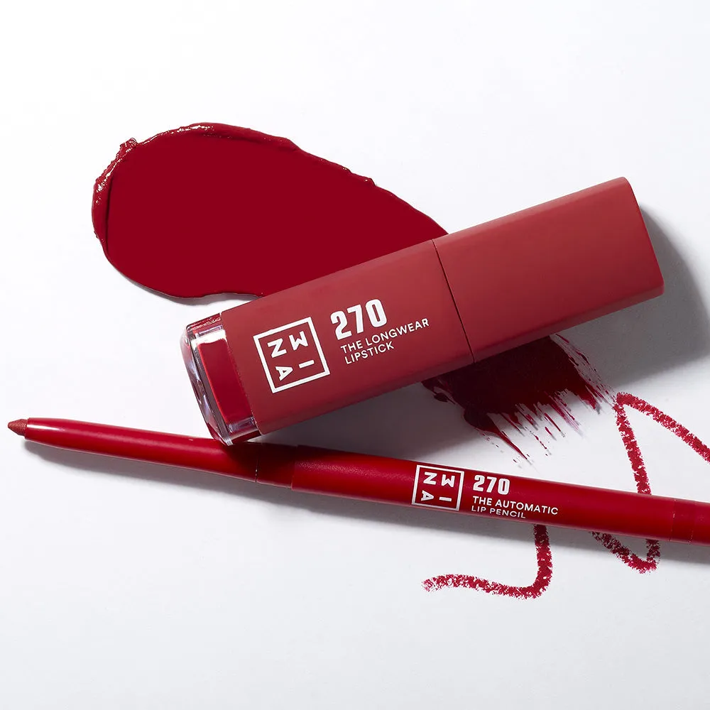 3INA The Longwear Lipstick 270 rouge à lèvres liquide mat 12h