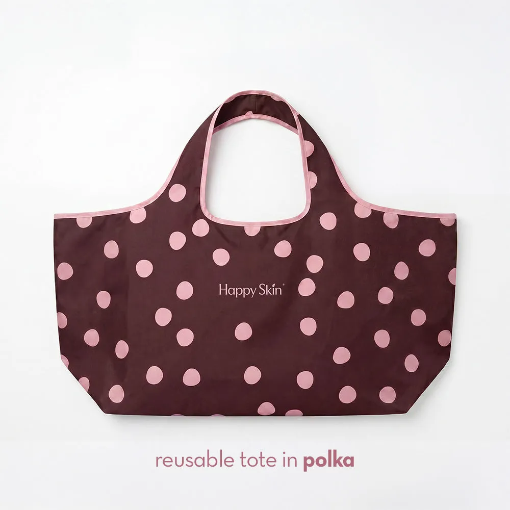 Happy Skin Tote Bag cabas réutilisable Pebbles léger