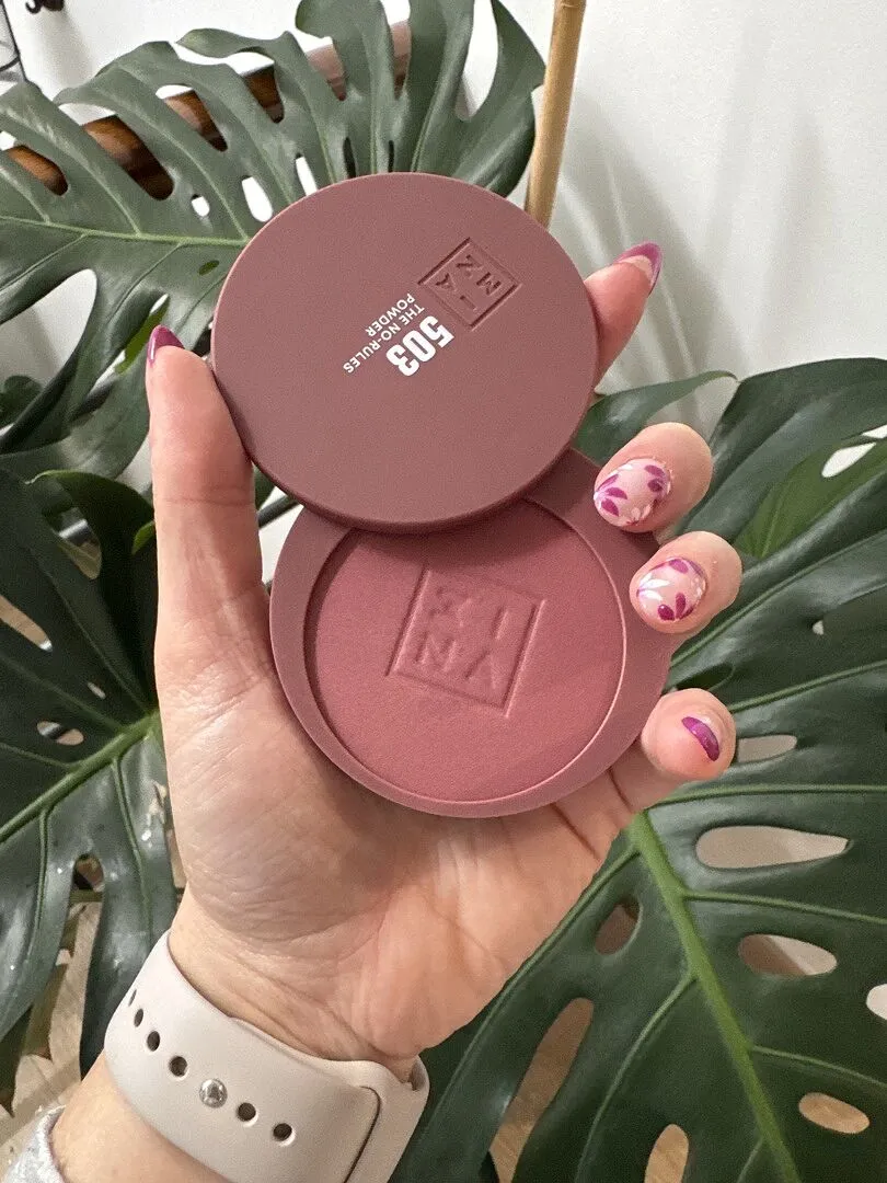 3INA The No-Rules Powder 210 Blush 3-en-1 sans talc