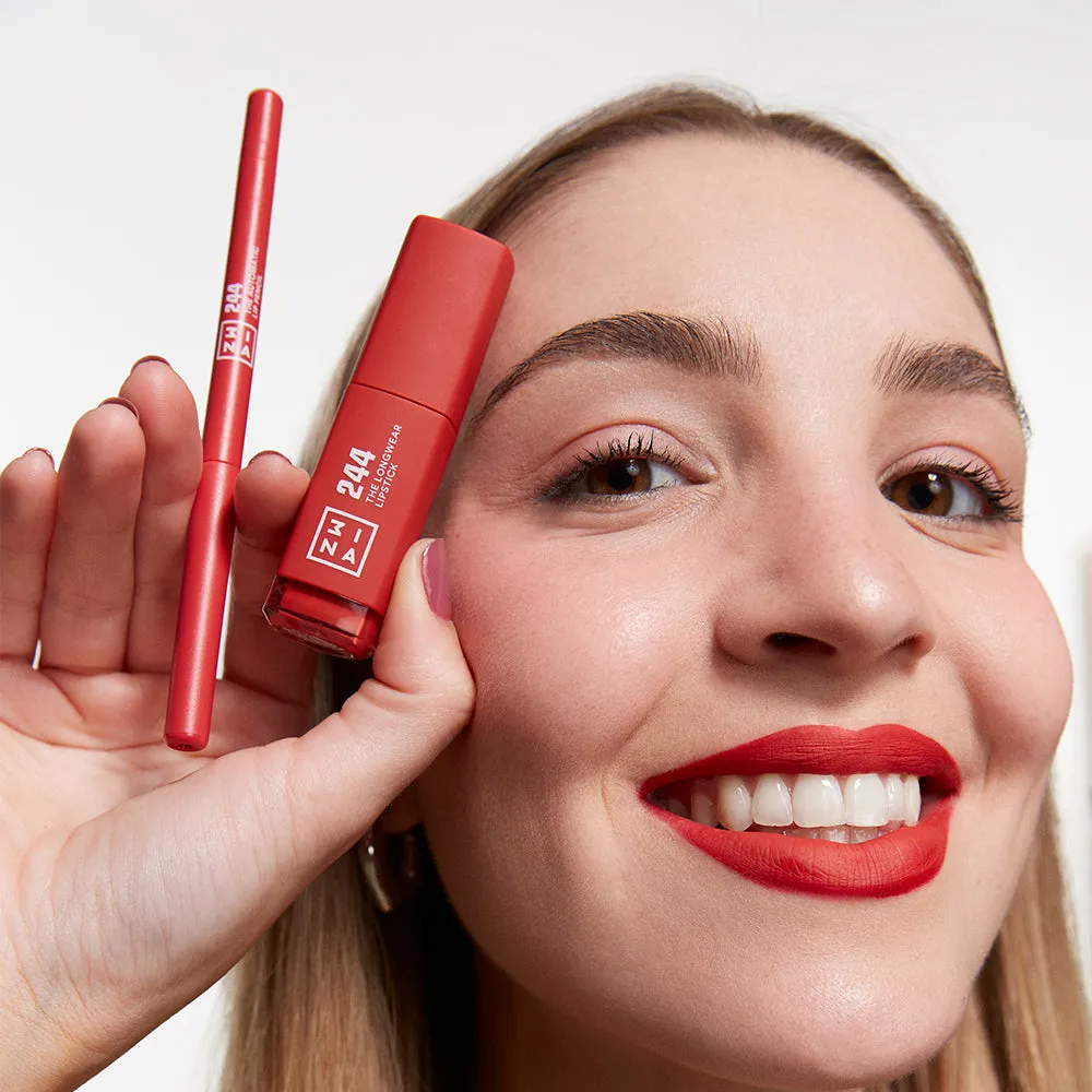 3INA The Longwear Lipstick 244 rouge à lèvres mat 12H