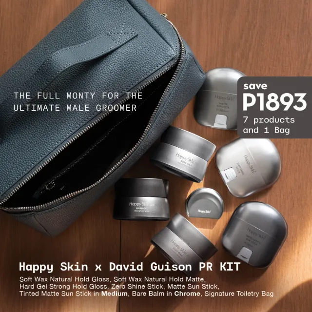 Happy Skin x David PR Kit coffret coiffage mat 7 pièces
