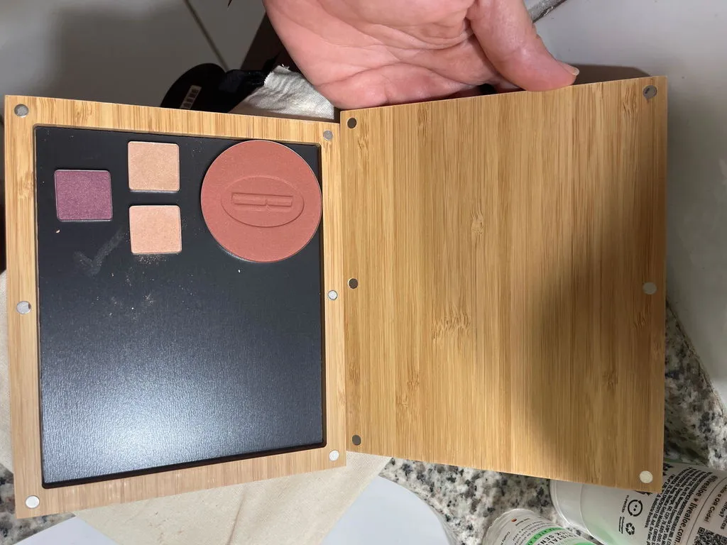 Baims Bamboo Palette vide palette maquillage bambou